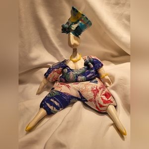 POUPEE MILLET Cerri Art Porcelain Doll | Vintage 1980s Handmade in France |